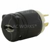 Ac Works NEMA L7-15P 15A 277V 3-Prong Locking Male Plug with UL, C-UL Approval ASL715P